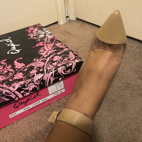 Faux Leather Ankle Strap Heels - Picture 4 of 5